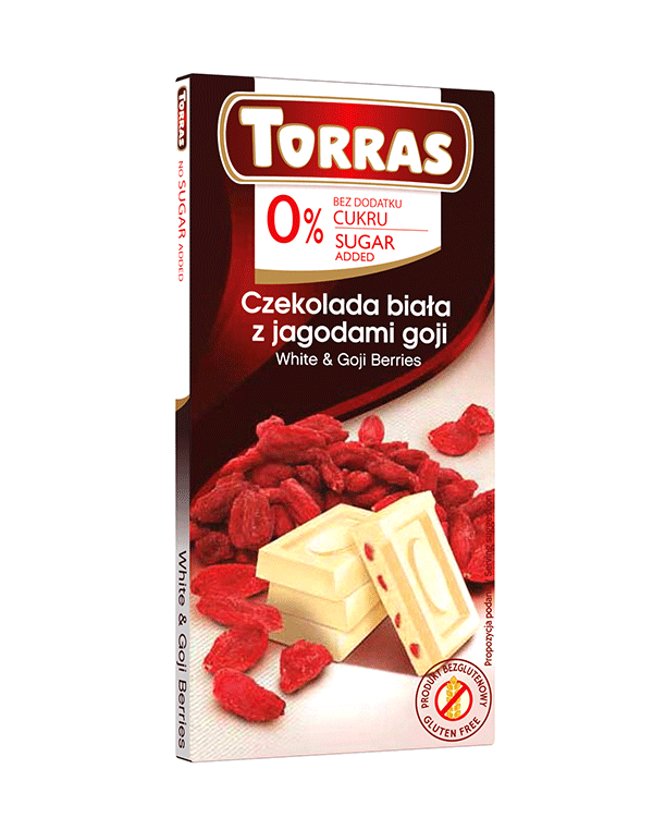 TORRAS CHOCOLATE BLANCO BOYAS GOJI 0% 75GR