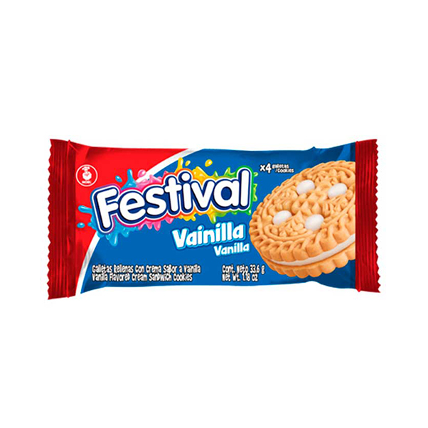 FESTIVAL VAINILLA GALLETAS 33.6G