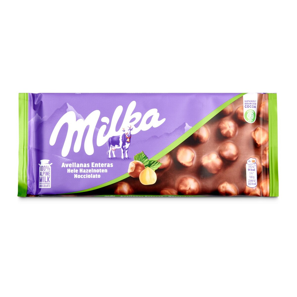 MILKA AVELLANAS CHOCOLATE 100G