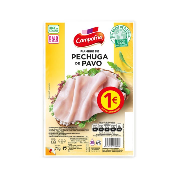 CAMPOFRIO PECHUGA PAVO 75GR