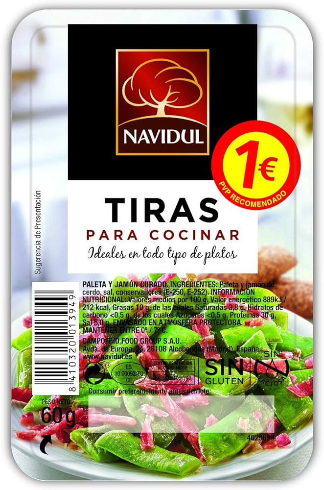 NAVIDUL TIRAS PARA COCINAR JAMON  50G