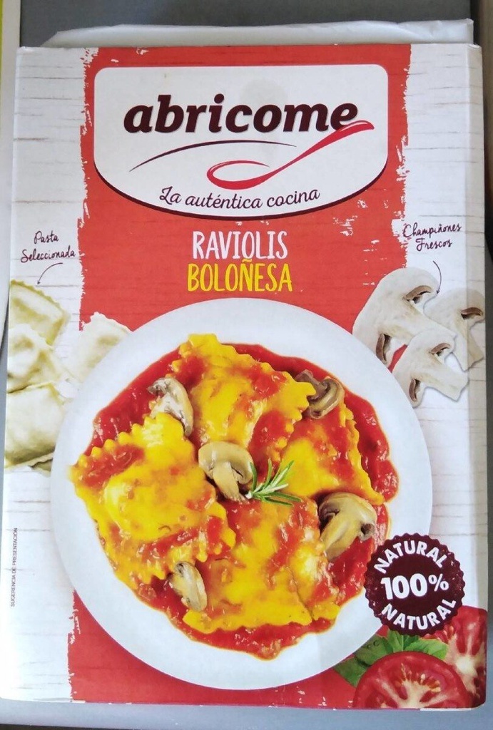 ABRICOME RAVIOLIS BOLOÑESA 375GR