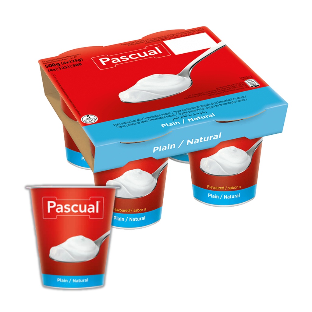 PASCUAL YOGUR NATURAL P-4X125G