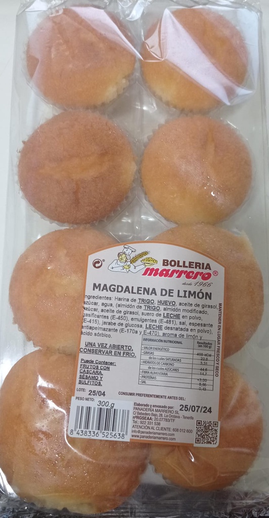 MARRERO MAGDALENAS DE NARANJA/LIMON 300G