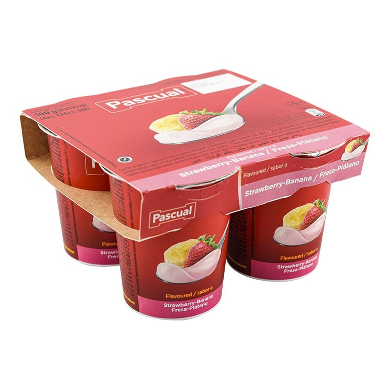 PASCUAL FRESA-PLATANO YOGUR 4X125G