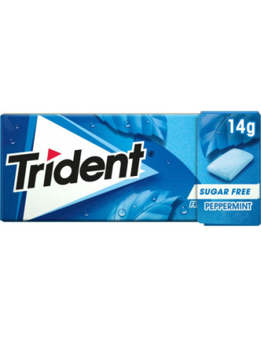 TRIDENT MENTA CHICLE 14G