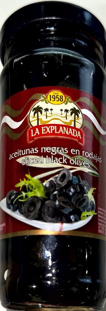 LA EXPLANADA ACEITUNA NEGRA RODAJAS 220GR