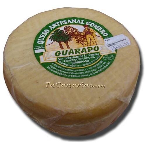 QUESO AHUMADO EL GUARAPO GOMERO SEMICURADO