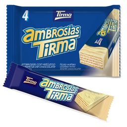 [8410085424370] TIRMA AMBROSIAS CHOC.BLANCO 4UDS 1.00€ 86G