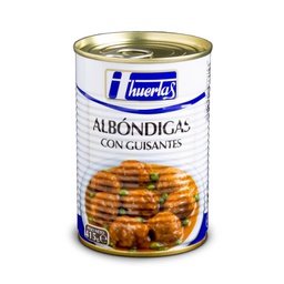 [8410683010029] HUERTAS ALBONDIGAS CON GUISANTES 415GR