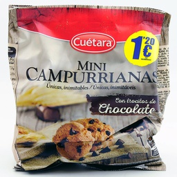 [8434165603943] CUETARA MINI CAMPURRIANAS CHOC.145G 1.20€