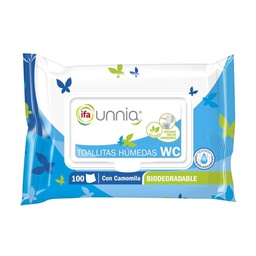 [8480012023181] IFA UNNIA TOALLITA HUMEDA WC/TAPA 100UDS