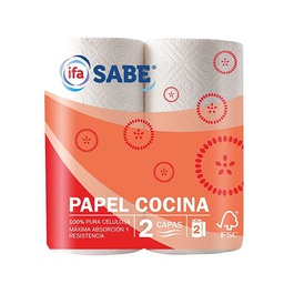 [8480012001431] SABE PAPEL DE COCINA 2 CAPAS PACK 2