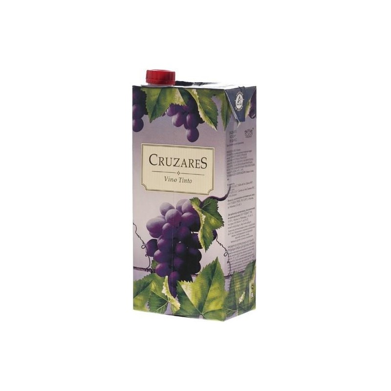 CRUZARES VINO TINTO 1L BRICK | Frutería La Pradera