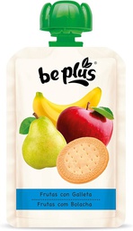 [8410087609645] BE PLUS TETES FRUTA C/GALLETAS 100G