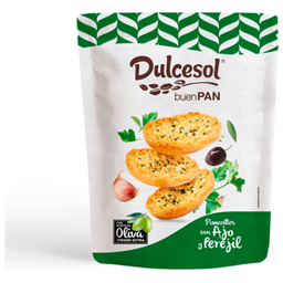 [8410087023304] DULCESOL PANECILLOS AJO PEREJIL 160GR ALTO OLEICO