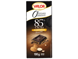 [8410109120462] VALOR CHOCOLATE NEGRO 85 % ALMENDRA TROC 100GE