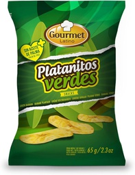 [8437021874136] GOURMET PLATANITOS VERDES SALADOS 65G