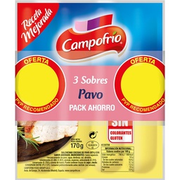 [8410320398473] CAMPOFRIO SALCHICHAS PAVO P-3X170G