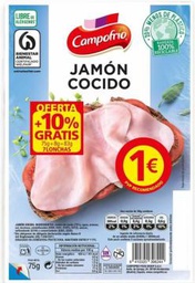 [8410320398244] CAMPOFRIO JAMON COCIDO 75GR