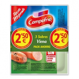 [8410320370530] CAMPOFRIO SALCHICHAS PACK 3 VIENA